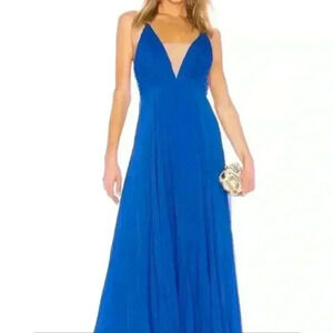 NWT Jill Stuart Formal Pleated Chiffon Gown